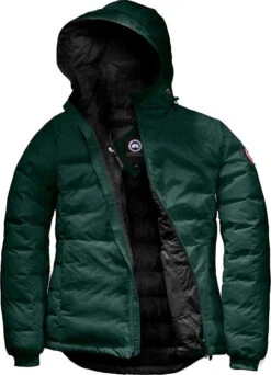 Canada Goose Camp Down Hoody - Women's|-|Manteau à Capuchon En Duvet Camp - Femme -Canada Goose 5055L 7EAlgonquin 20Green 20 20Black 9c149c12 4dc9 43db 81f0 9712fe5ed10c