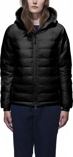 Canada Goose Camp Down Hoody - Women's|-|Manteau à Capuchon En Duvet Camp - Femme -Canada Goose 5055L 7E 7Efrontman 20Black 20 20Graphite