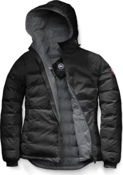 Canada Goose Camp Down Hoody - Women's|-|Manteau à Capuchon En Duvet Camp - Femme -Canada Goose 5055L 7E 7Eopen 20Black 20 20Graphite