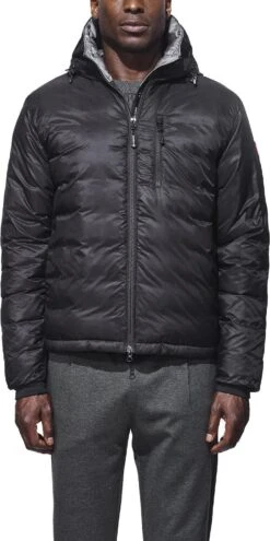 Canada Goose Lodge Down Hoody - Men's|-|Lodge En Duvet Et à Capuchon - Homme -Canada Goose 5055M 7E 7Efrontman 20Black 20 20Graphite