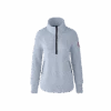 Canada Goose Women's Severn 1/2 Zip Fleece Sweater 1 Canada Goose Women's Severn 1/2 Zip Fleece Sweater -Canada Goose 7101W Dawn Blue