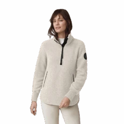 Canada Goose Women's Severn 1/2 Zip Fleece Sweater - Black Label