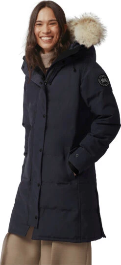 Canada Goose Shelburne Black Label Parka - Women's|-|Parka Shelburne Black Label - Femme -Canada Goose CGO 3802LB 7E 7EFront 20Navy