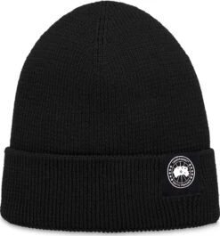 Canada Goose Lightweight Merino Watch Cap - Men's|-|Tuque Lightweight Merino Watch - Homme -Canada Goose CGO 5002M 7EBlack