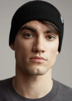 Canada Goose Lightweight Merino Watch Cap - Men's|-|Tuque Lightweight Merino Watch - Homme -Canada Goose CGO 5002M 7E 7EFront 20Black