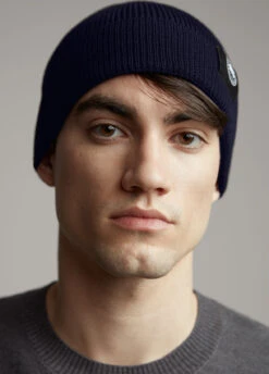 Canada Goose Lightweight Merino Watch Cap - Men's|-|Tuque Lightweight Merino Watch - Homme -Canada Goose CGO 5002M 7E 7EFront 20Navy