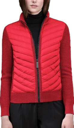 Canada Goose Hybridge Knit Jacket - Women's|-|Manteau En Tricot Hybridge - Femme -Canada Goose CGO 6830L 7E 7Ef 20Red 05d12754 c99d 411e 959c e414868da603