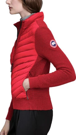 Canada Goose Hybridge Knit Jacket - Women's|-|Manteau En Tricot Hybridge - Femme -Canada Goose CGO 6830L 7E 7Es 20Red bd00e4f1 39e5 4c38 a76d fe4035b8d3bb