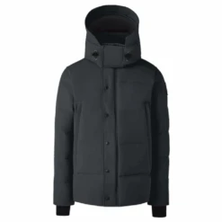 Canada Goose Men's Wyndham Parka - Black Label Heritage -Canada Goose Canada Goose Mens Wyndham Parka Black Disc Carbon
