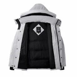 Canada Goose Men's Wyndham Parka - Black Label Heritage -Canada Goose Canada Goose Mens Wyndham Parka Black Disc Silverbirch F1