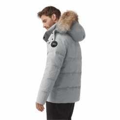 Canada Goose Men's Wyndham Parka - Black Label Heritage -Canada Goose Canada Goose Mens Wyndham Parka Black Disc Silverbirch F4