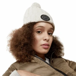 Canada Goose Rib Pom Beanie - Cashmere -Canada Goose Canada Goose Rib Pom Beanie Cashmere Silver Ore Heather F1