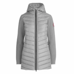 Canada Goose Women's Hybridge Knit Hooded Jacket 13 Canada Goose Women's Hybridge Knit Hooded Jacket -Canada Goose Canada Goose Womens Hybridge Knit Hooded Jacket Silver Ore