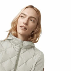 Canada Goose Women's Hybridge Quilted Knit Hoody -Canada Goose Canada Goose Womens Hybridge Quilted Knit Hoody Cottongrass F4