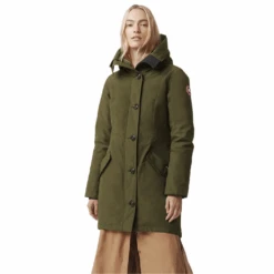 Canada Goose Women's Rossclair Parka -Canada Goose Canada Goose Womens Rossclair Parka Military Green F2